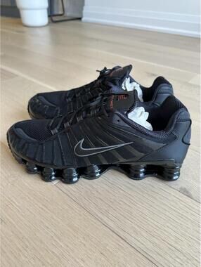 NIKE SHOX TL BLACK/BLACK-MTLC HEMATITE Men’s 14 BNIB
